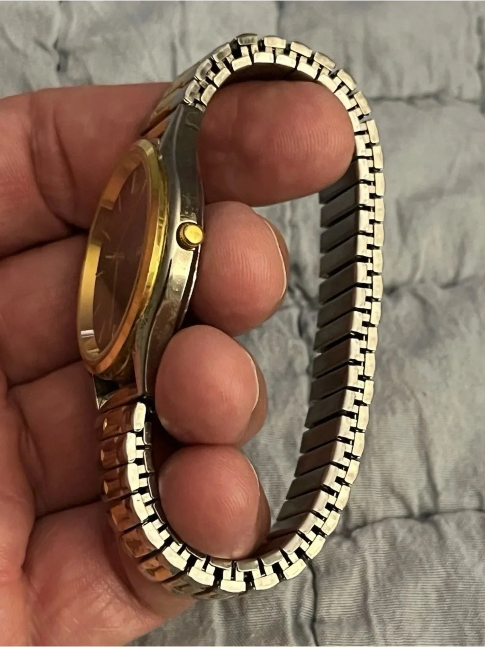 Waltham Vintage Watch: Day Date / Water Resistant Quartz / New Battery